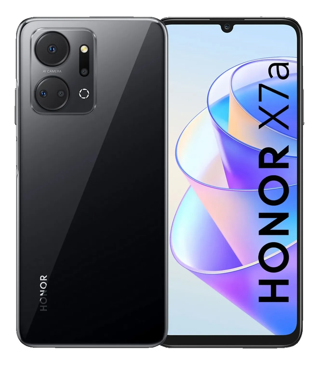 Refurbished mobile phone Honor x7a 4/128GB Midnight Black DS 4G Grade-A