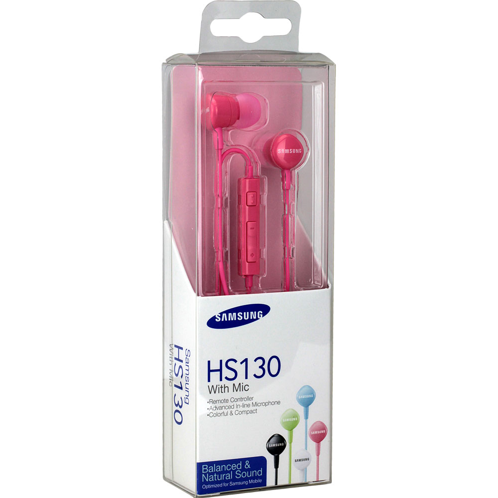 Slusalice stereo Samsung1303 3.5mm mikrofon pink