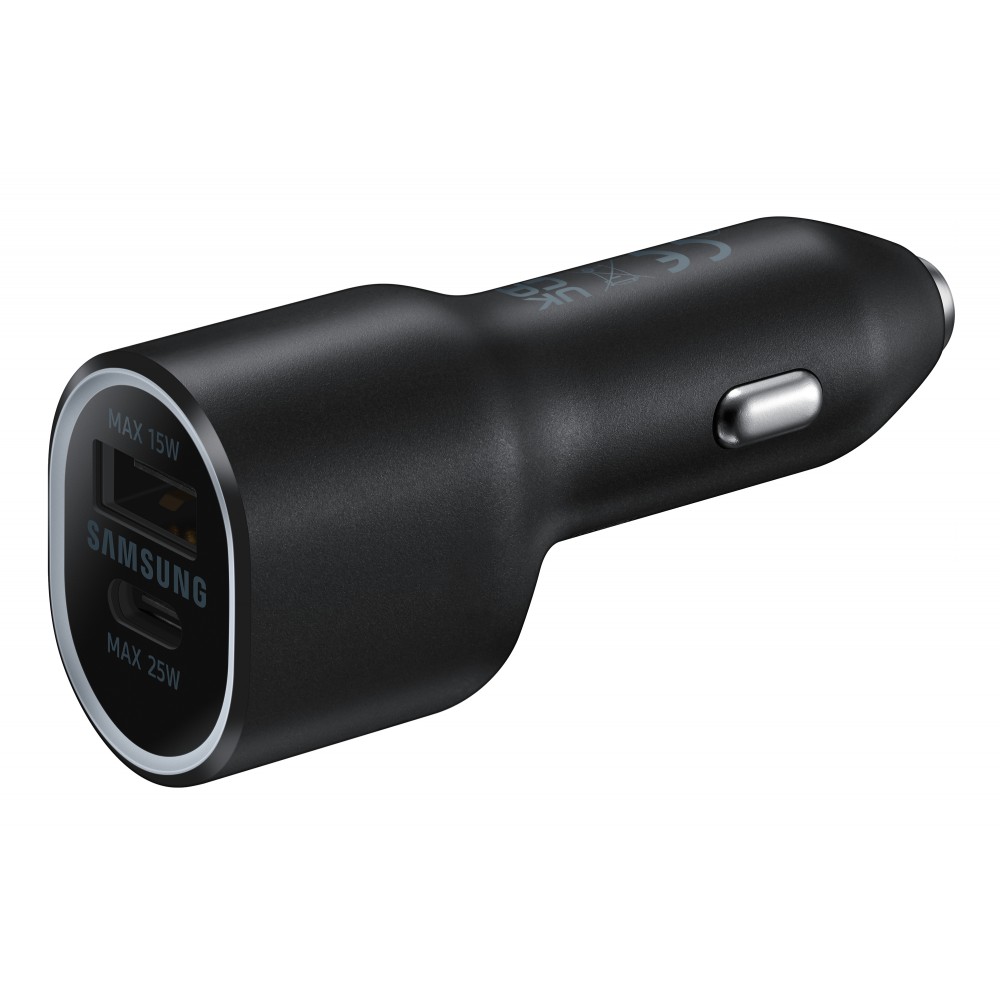 Samsung 40W auto punjač (USB-A + USB-C) Black
